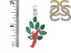 Red Coral/Green Onyx Pendant-2SP COR-1-165