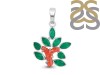 Red Coral/Green Onyx Pendant-2SP COR-1-47