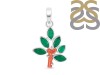 Red Coral/Green Onyx Pendant-2SP COR-1-8