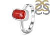 Red Coral Ring-R-Size-7 COR-2-40