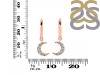Crystal & White Topaz Hoop Earring CST-RDE-1471.