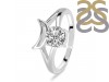 Crystal Crescent Moon Ring CST-RDR-2151.