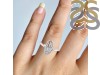 Crystal Hamsa Hand Ring CST-RDR-2163.