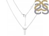 Crystal & White Topaz Pencil Necklace CST-RN-84.