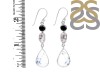 Dendritic Agate/Black Spinel/Herkimer Diamond Earring-2E DDA-3-41