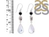 Dendritic Agate/Black Spinel/Herkimer Diamond Earring-2E DDA-3-44