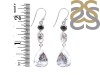 Dendritic Agate/Black Spinel/Herkimer Diamond Earring-2E DDA-3-64