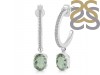 Green Amethyst & White Topaz Hoop Earring GRA-RDE-1469.