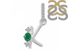 Green Onyx & White Topaz Alphabet K Pendant GRO-RDA-89