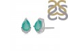 Green Onyx & White Topaz Stud Earring GRO-RDE-1262.