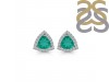 Green Onyx & White Topaz Stud Earring GRO-RDE-1269.