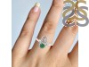 Green Onyx Hamsa Hand Ring GRO-RDR-2163.