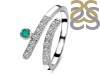 Green Onyx & White Topaz Ring GRO-RDR-2526.