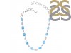 Larimar/Blue Topaz/Pearl Necklace-NSL LAR-12-96