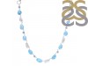 Larimar/Blue Topaz/Pearl Necklace-NSL LAR-12-99