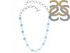 Larimar/Pearl/Blue Topaz Necklace-NSL LAR-12-57