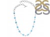 Larimar/Pearl/Blue Topaz Necklace-NSL LAR-12-58