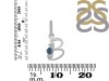 Labradorite & White Topaz Alphabet B Pendant LBD-RDA-80