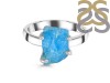 Neon Apatite Rough Ring-R-Size-6 NAR-2-198