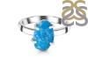 Neon Apatite Rough Ring-R-Size-8 NAR-2-234