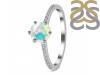 Opal Ring & White Topaz Ring OPL-RDR-3144.