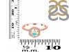 Opal Ring & White Topaz Ring OPL-RDR-3146.