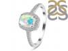 Opal & White Topaz Ring OPL-RDR-3263.