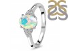 Opal & White Topaz Ring OPL-RR-364.