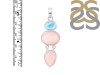 Pink Opal/Larimar Pendant-2SP PKO-1-103