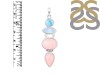Pink Opal/Larimar/Moonstone Pendant-2SP PKO-1-105