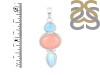 Pink Opal/Larimar/Moonstone Pendant-2SP PKO-1-70