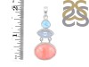 Pink Opal/Larimar/Moonstone Pendant-2SP PKO-1-73