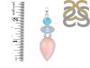 Pink Opal/Larimar/Moonstone Pendant-2SP PKO-1-76