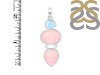 Pink Opal/Larimar Pendant-2SP PKO-1-84