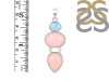 Pink Opal/Larimar Pendant-2SP PKO-1-90