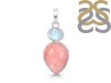 Pink Opal/Moonstone Pendant-2SP PKO-1-96
