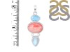 Pink Opal/Larimar/Moonstone Pendant-2SP PKO-1-97