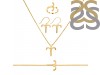 Aries Zodiac Plain Silver Jewelry Set PS-RDR-3098/RDE-1497/RDB-182/RDC-20.