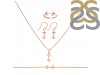 Sagittarius Zodiac Plain Silver Jewelry Set PS-RDR-3097/RDE-1505/RDB-190/RDC-28.