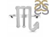 Scorpio Zodiac Plain Silver Jewelry Set PS-RDR-3096/RDE-1504/RDB-189/RDC-27.