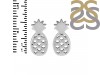 Plain Silver Pineapple Stud Earring PS-RDE-594.