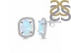 Moonstone Raw Crystal & White Topaz Stud Earring RBM-RDE-1255.