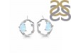 Moonstone Raw Crystal & White Topaz Stud Earring RBM-RDE-1461.