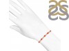 Red Onyx & White Topaz Bracelet With Adjustable Camera Lock ROX-RDB-126.