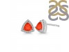 Red Onyx & White Topaz Stud Earring ROX-RDE-1269.