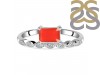 Red Onyx & White Topaz Ring ROX-RDR-2199.