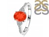 Red Onyx & White Topaz Ring ROX-RDR-2219.