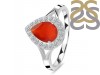 Red Onyx & White Topaz Ring ROX-RDR-2253.