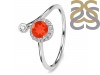 Red Onyx & White Topaz Ring ROX-RDR-2261.