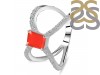 Red Onyx & White Topaz Ring ROX-RDR-2293.